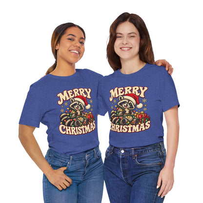Merry Christmas Raccoon Tee