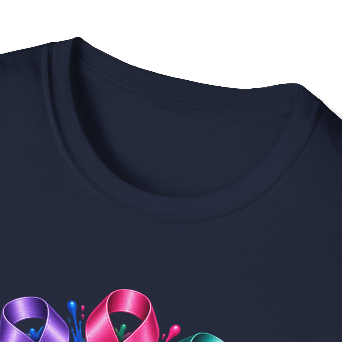 We Hate Cancer T-Shirt — Multicolor Cancer Awareness Ribbon Tee