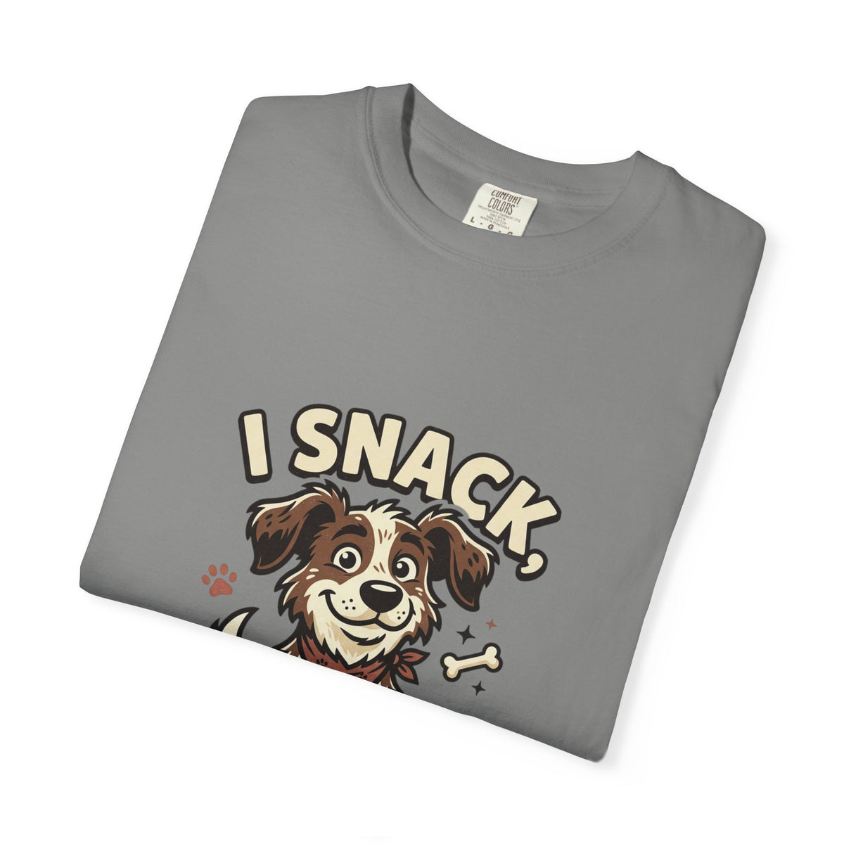 I Snack Therefore I Am Dog T-Shirt