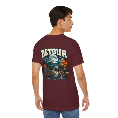 Detour Take the Long Way Road Trip Graphic T-Shirt