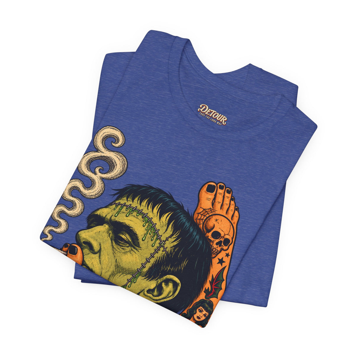 Vintage Frankenstein Smoking Monster T-Shirt