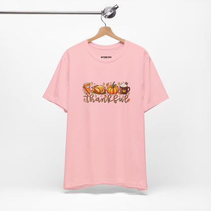 Thankful Harvest Tee — Thanksgiving Pumpkin & Pie Fall Shirt