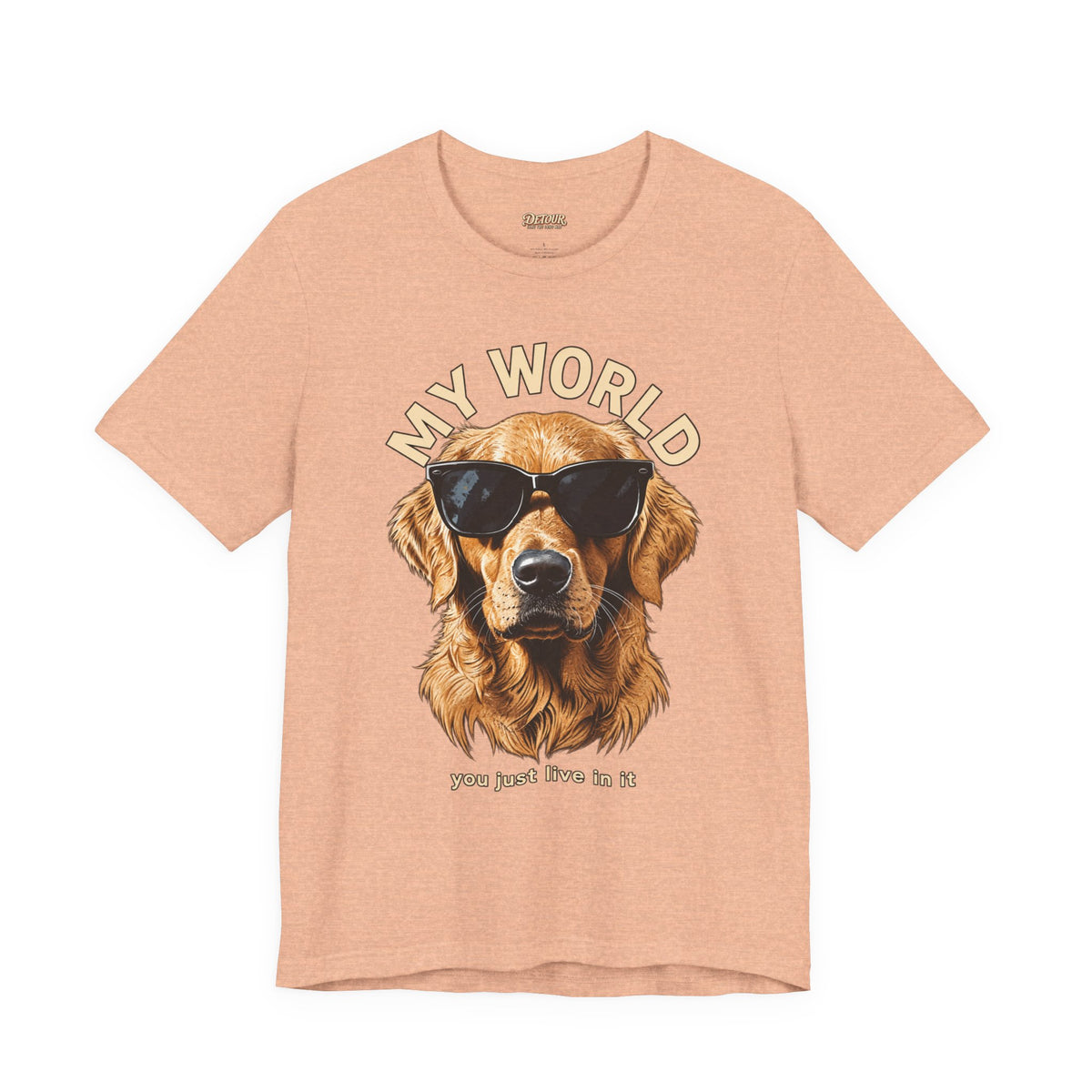My World Golden Retriever Sunglasses T-Shirt