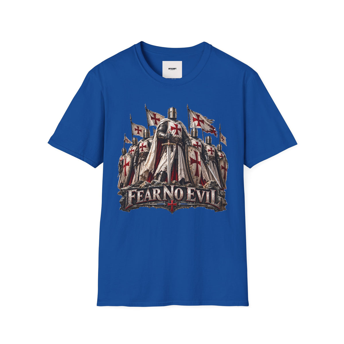 T‑Shirt — Crusader Knight 'Fear No Evil' Graphic Tee