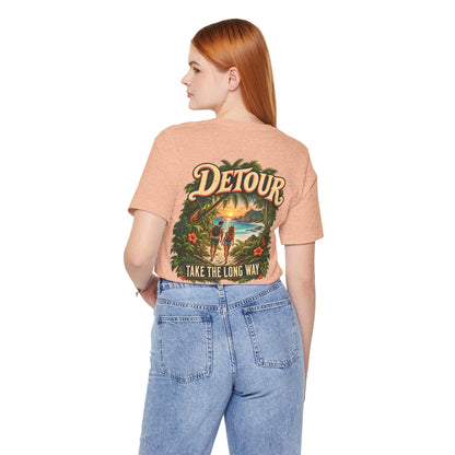 Detour Take the Long Way Tropical Adventure T-Shirt