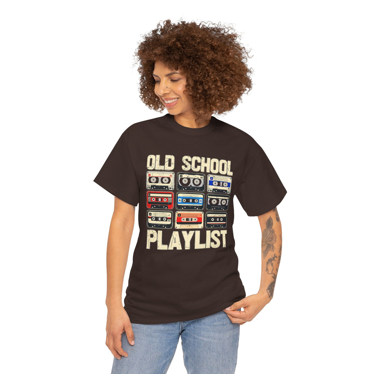 Old School Playlist Cassette Tape T-Shirt