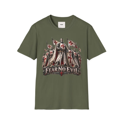 T‑Shirt — Crusader Knight 'Fear No Evil' Graphic Tee
