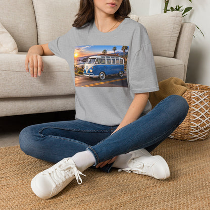 Vintage VW Bus T‑Shirt — Retro Surf Van Sunset Graphic Tee