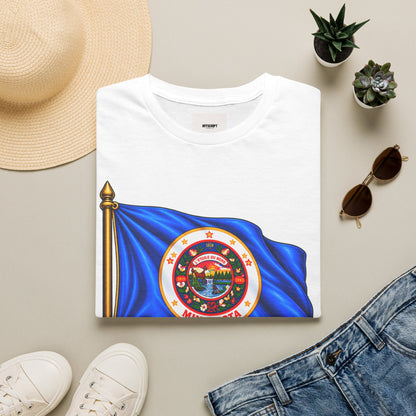 Minnesota Flag T-Shirt - 'Minnesota: L'Étoile du Nord / The Star of the North' Graphic Tee