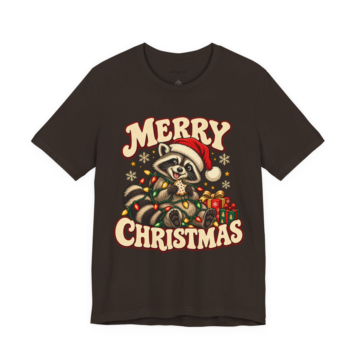 Merry Christmas Raccoon Tee