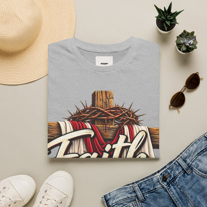Faith Cross T-Shirt — "Faith Makes All Things Possible" Christian Tee