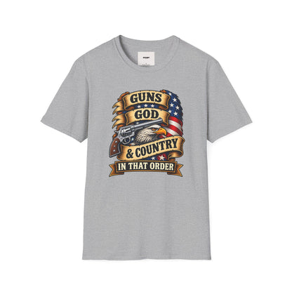 Guns God & Country Graphic T-Shirt
