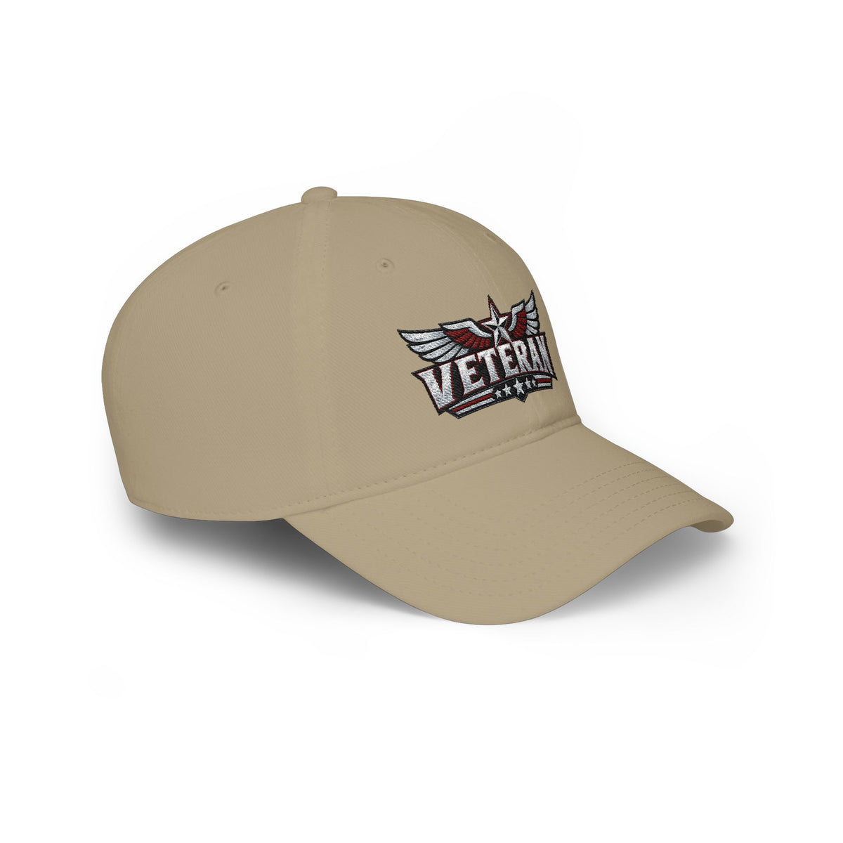 Veteran Embroidered Cap — Low Profile Patriotic Baseball Hat