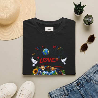 Love Over Hate T‑Shirt — "The World Needs More Love and Less Hate" Graphic Tee