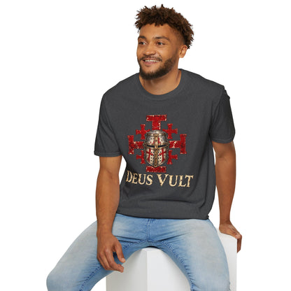 Deus Vult Crusader Shield T-Shirt