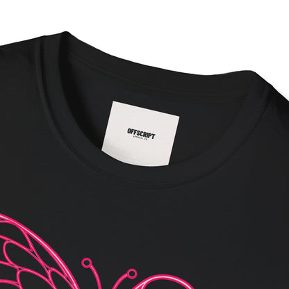 Breast Cancer Awareness Butterfly T-Shirt - Pink Ribbon Support Tee