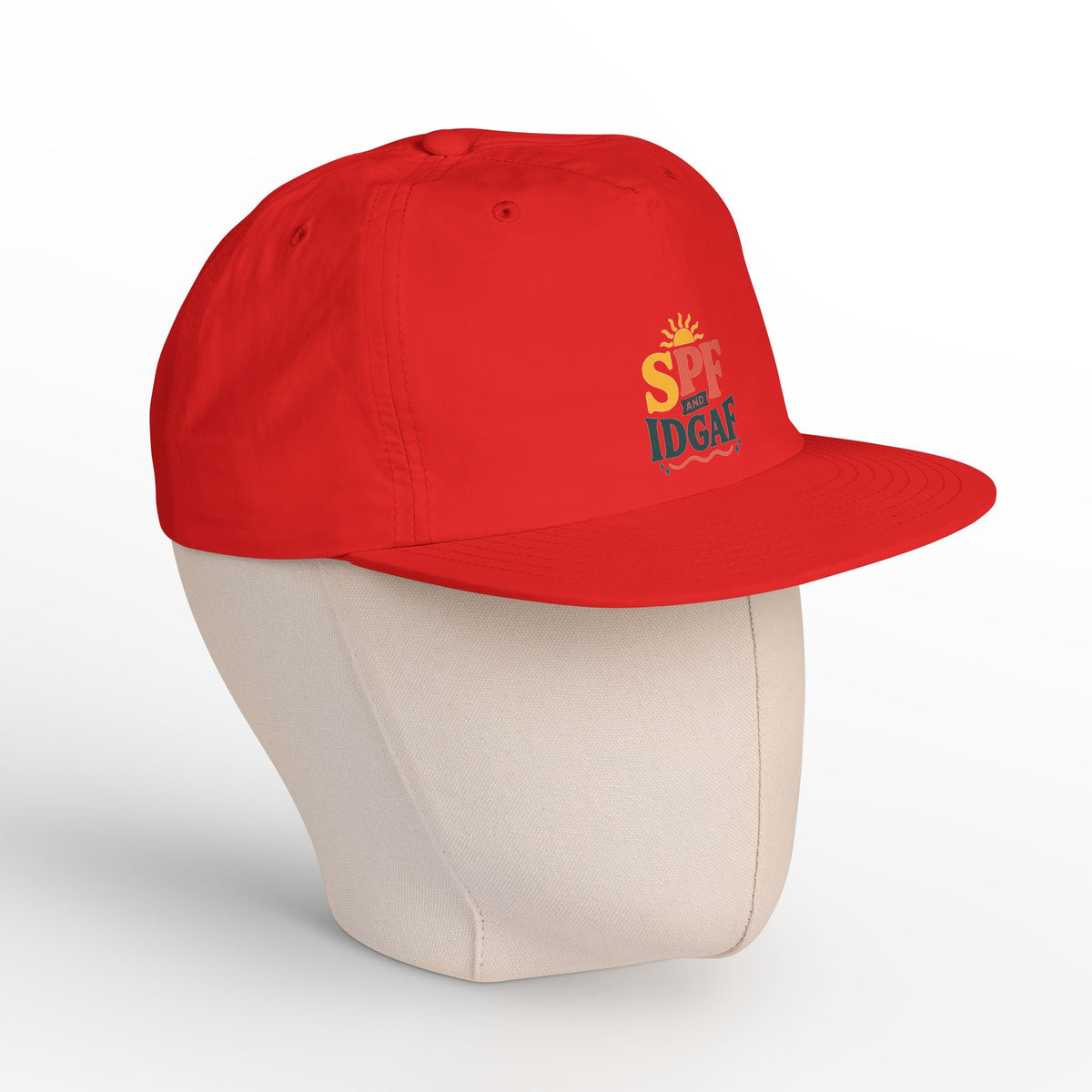 SPF IDGAF Surf Cap | Retro Sun Typography Hat