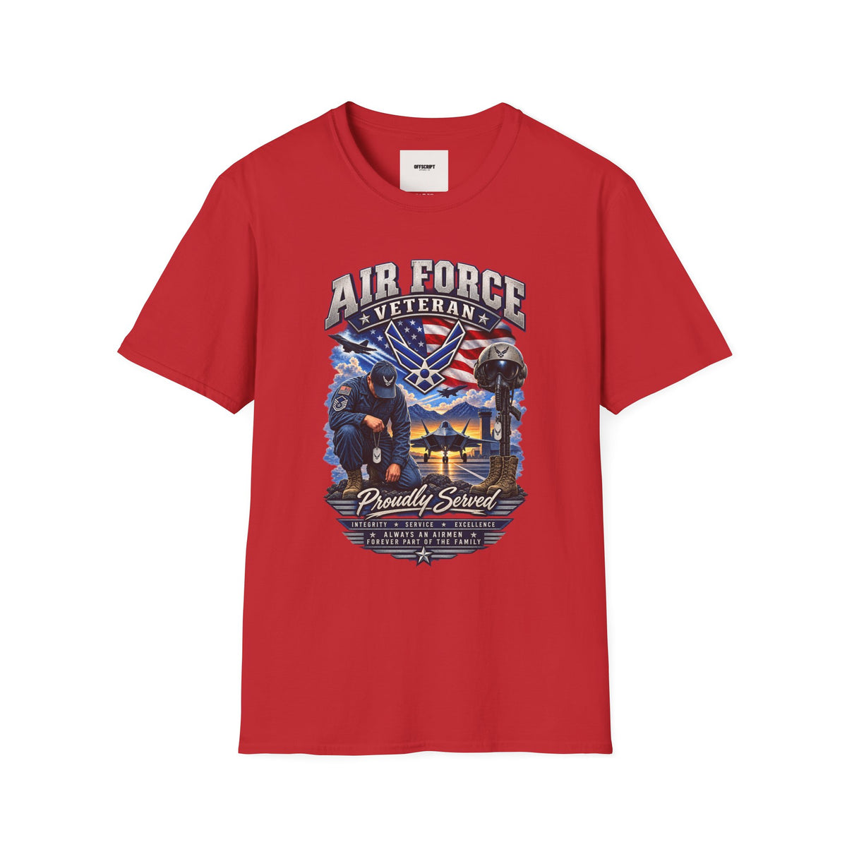 Air Force Veteran T-Shirt — Proudly Served Military Graphic Tee