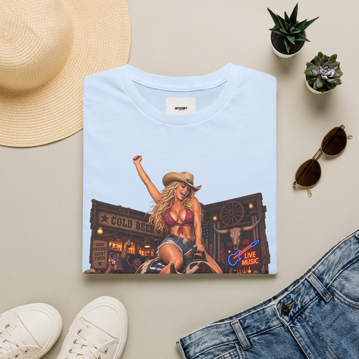Honky Tonk Women T-Shirt — Retro Cowgirl Rodeo Graphic Tee