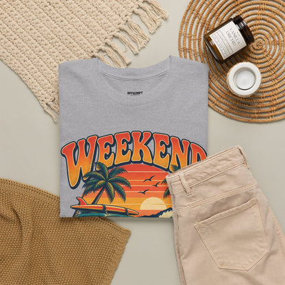 Weekend State of Mind Tee – Retro Surf Van Sunset T-Shirt