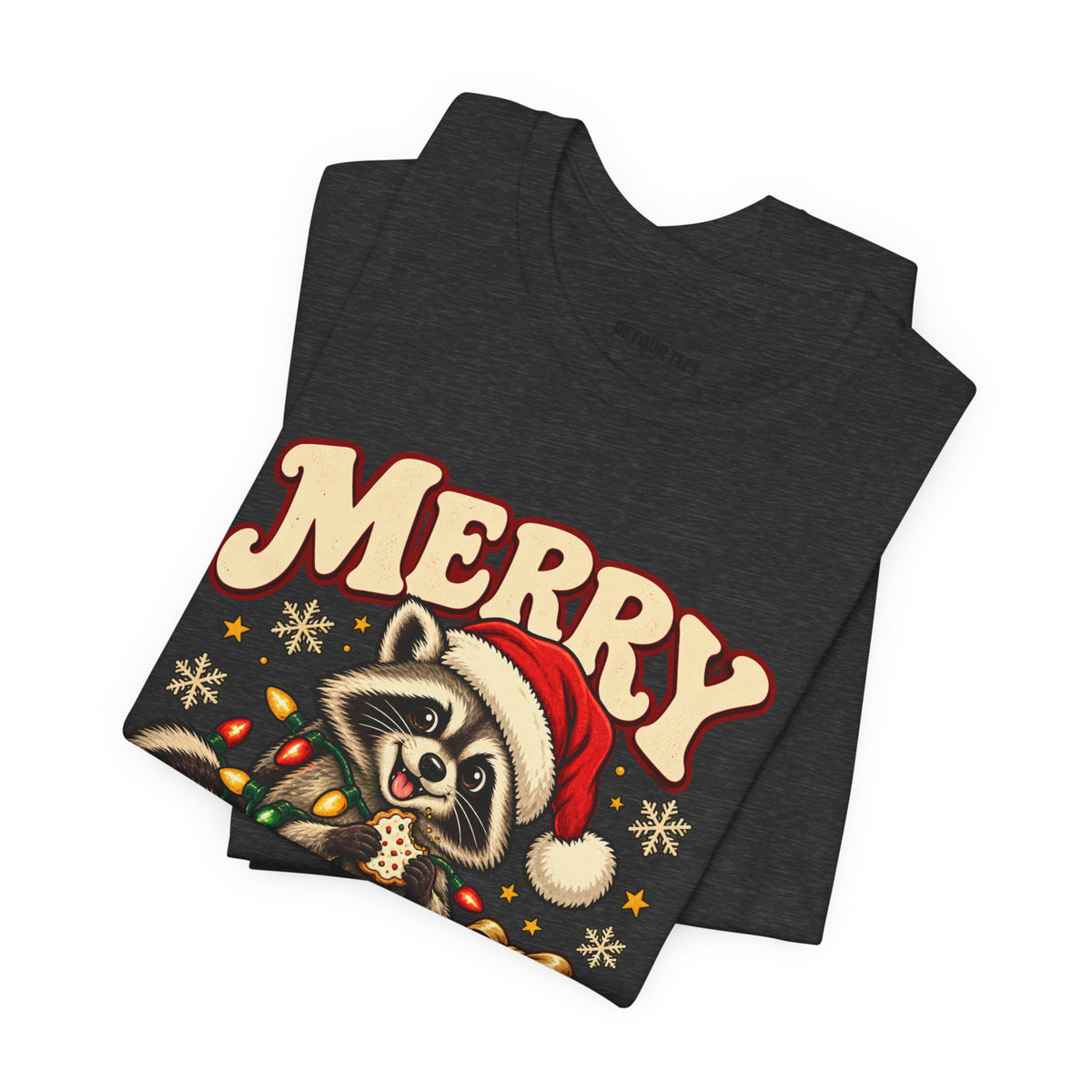 Merry Christmas Raccoon Tee