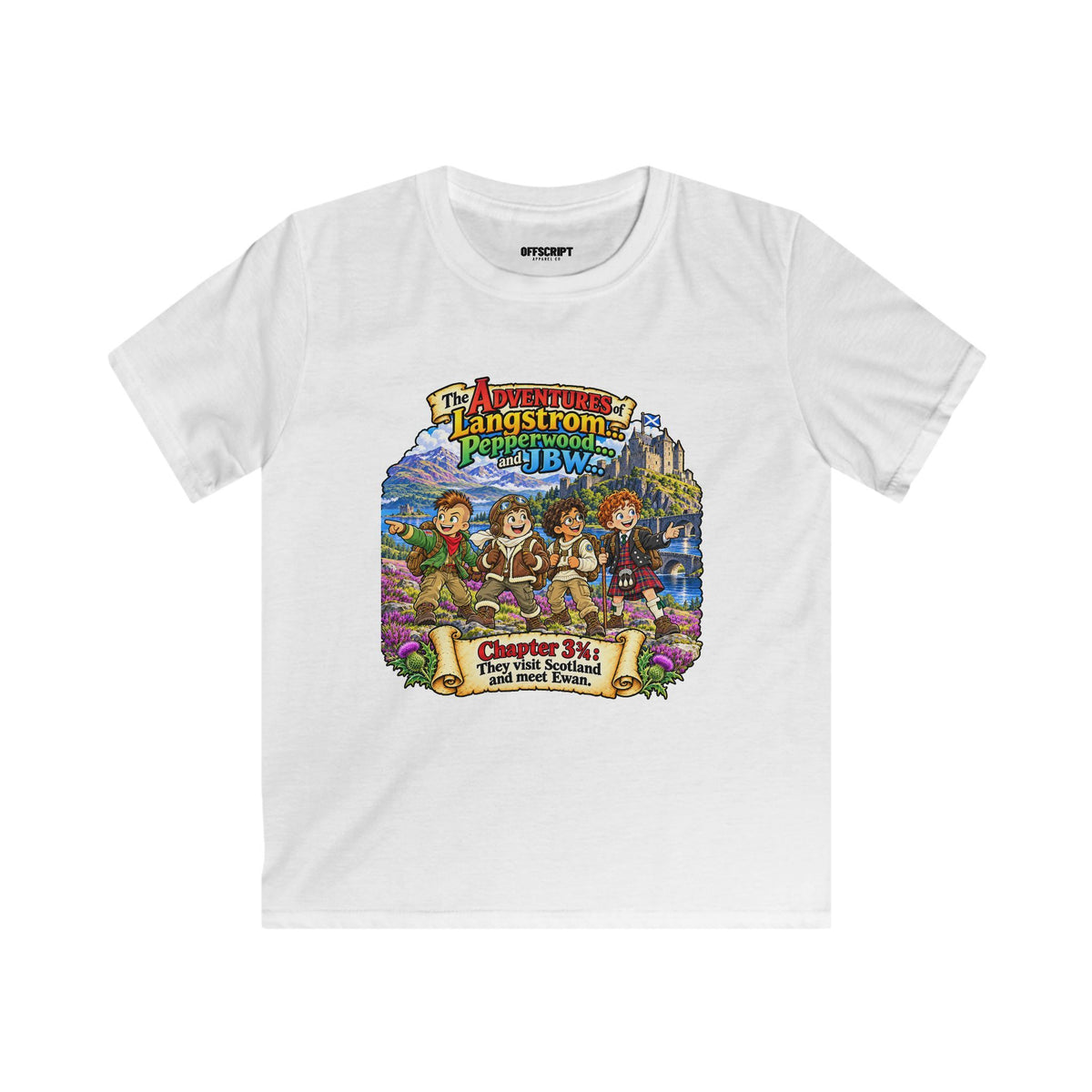 Kids Adventure Tee — 'The Adventures of Langstrom & Pepperwood' Illustrated Storybook Shirt