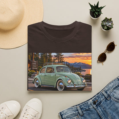 Classic VW Beetle Sunset T-Shirt — Vintage Car Lover Tee