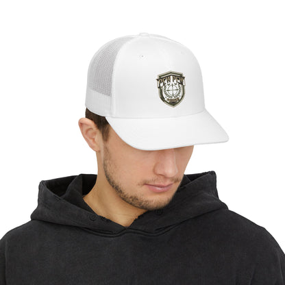 Tactical Shield Logo Snapback Cap | Trucker Mesh Hat
