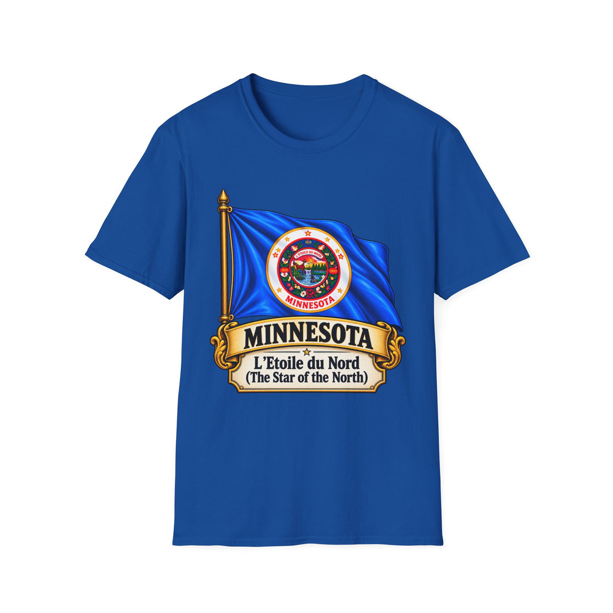 Minnesota Flag T-Shirt — "L'Étoile du Nord" State Pride Tee