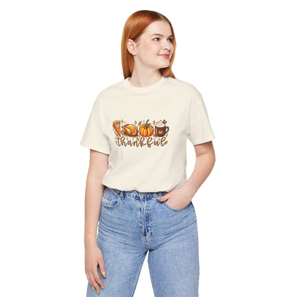 Thankful Harvest Tee — Thanksgiving Pumpkin & Pie Fall Shirt
