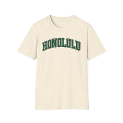 Honolulu Arch Logo T-Shirt — Vintage Collegiate Hawaii Tee