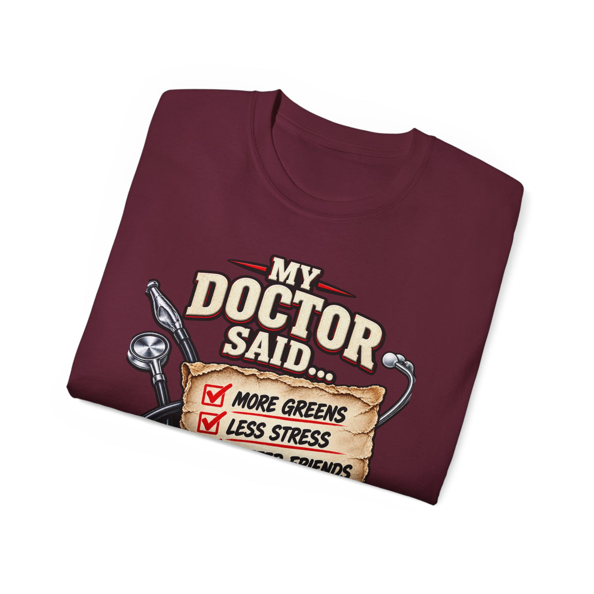 My Doctor Said… Play More Golf T‑Shirt — Funny Golf Checklist Tee
