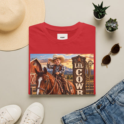 Kid's 'Lil Cowboy' T-Shirt — Cute Western Horse & Ranch Graphic