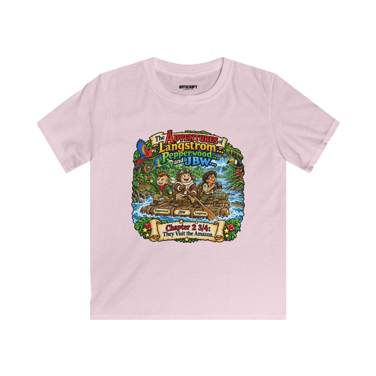 Kids Adventure Tee — 'The Adventures of Langstrom & Pepperwood' Vintage Storybook Graphic