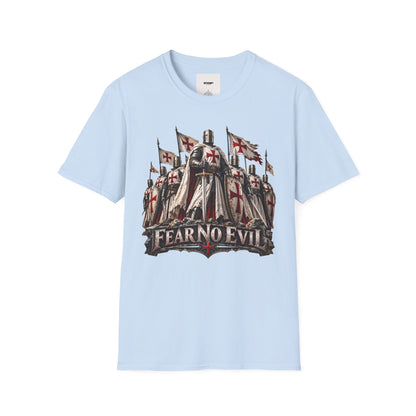 T‑Shirt — Crusader Knight 'Fear No Evil' Graphic Tee
