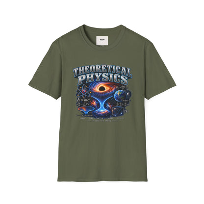 Theoretical Physics Graphic Tee — Science Galaxy Black Hole Design