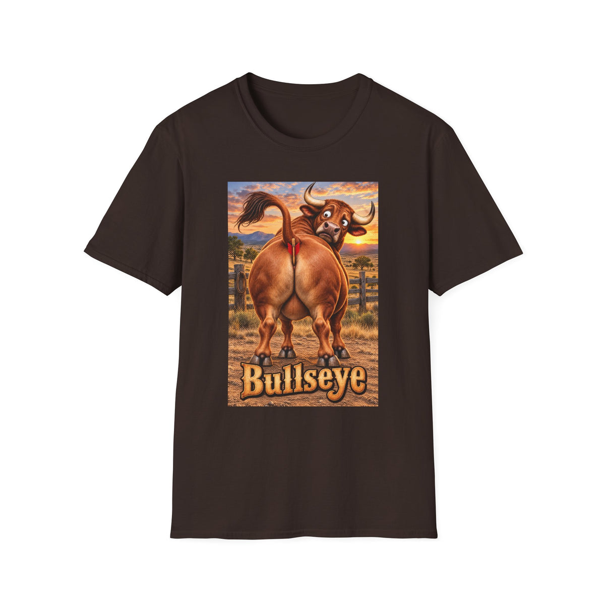 Bullseye Bull Cartoon T-Shirt