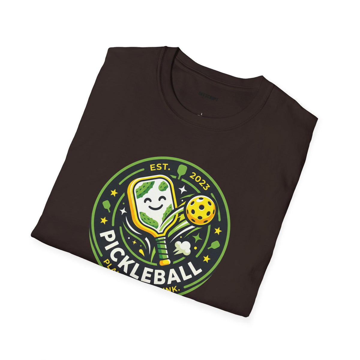 Pickleball Retro Crest T-Shirt — 'Pickleball' Vintage Logo Tee