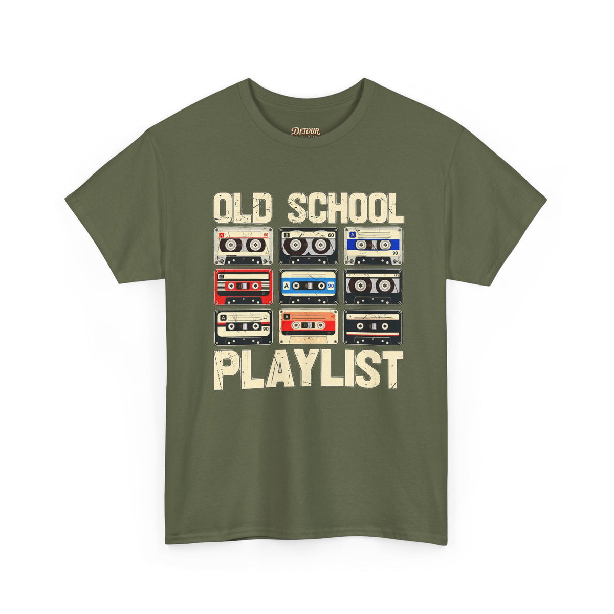 Old School Playlist Cassette Tape T-Shirt