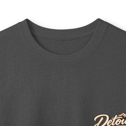 Detour Classic Car Long Sleeve Tee – 'Take The Long Way' Vintage Hot Rod Shirt