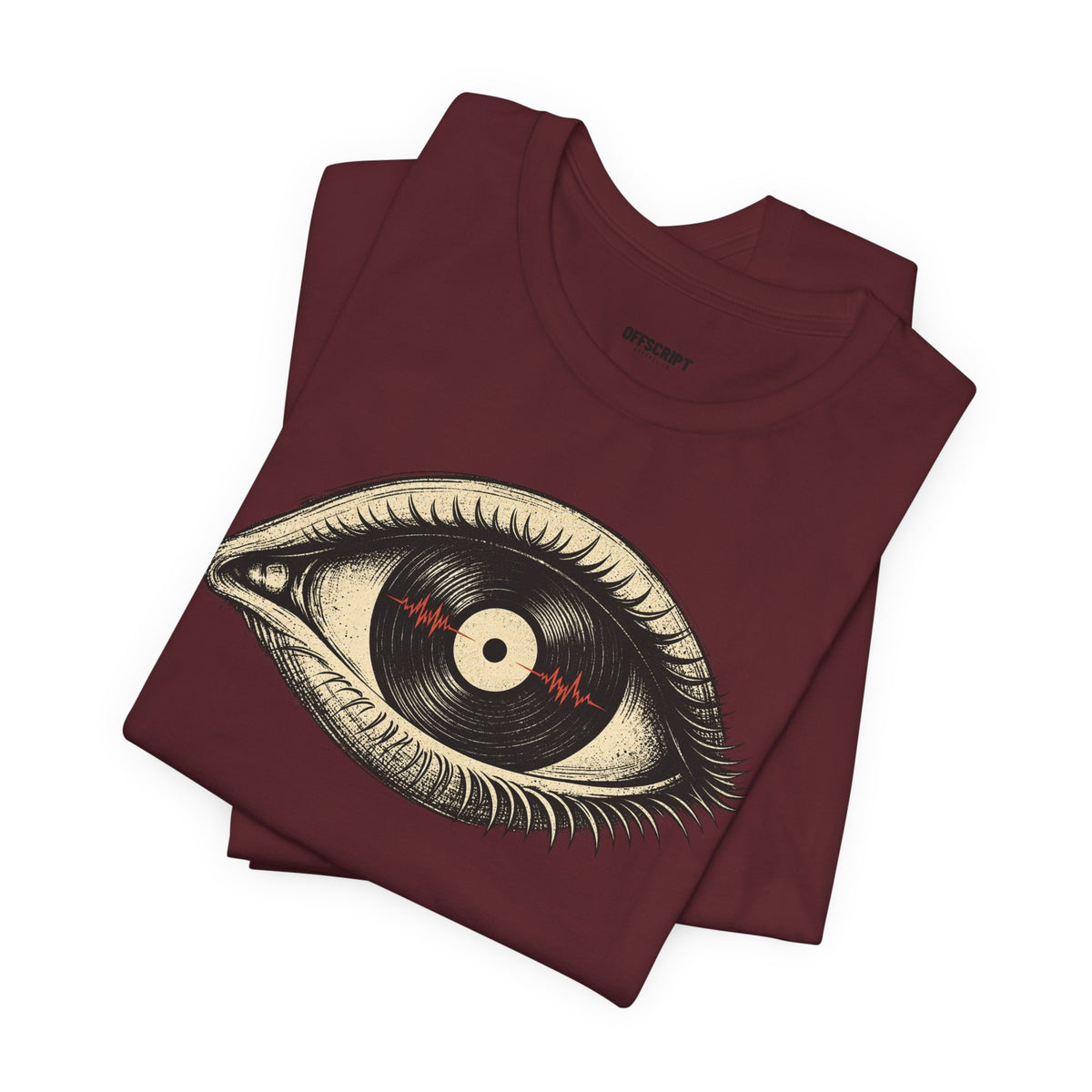 Graphic Tee — Vintage Vinyl Eye Illustration T‑Shirt