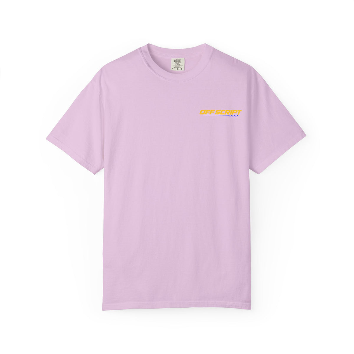 T-Shirt — Off Script Vinyl Graphic Tee: "Make Your Own Plans" Retro Racing Design