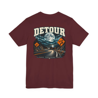 Detour Take the Long Way Road Trip Graphic T-Shirt