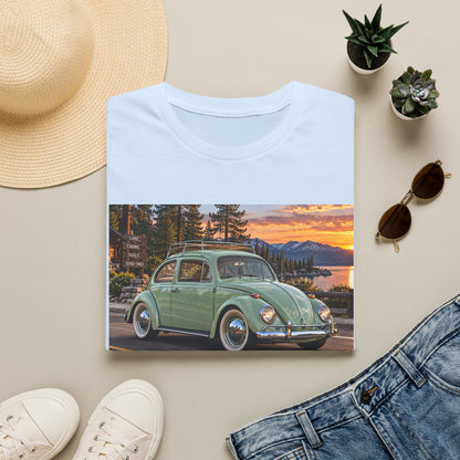 Classic VW Beetle Sunset T-Shirt — Vintage Car Lover Tee