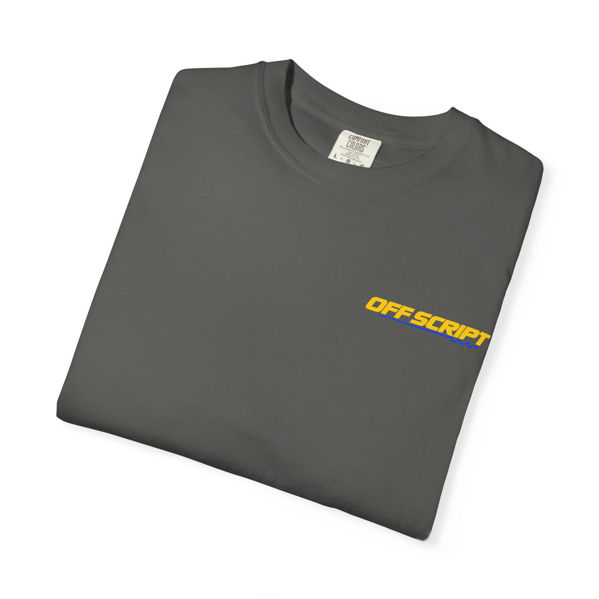 T-Shirt — Off Script Vinyl Graphic Tee: "Make Your Own Plans" Retro Racing Design