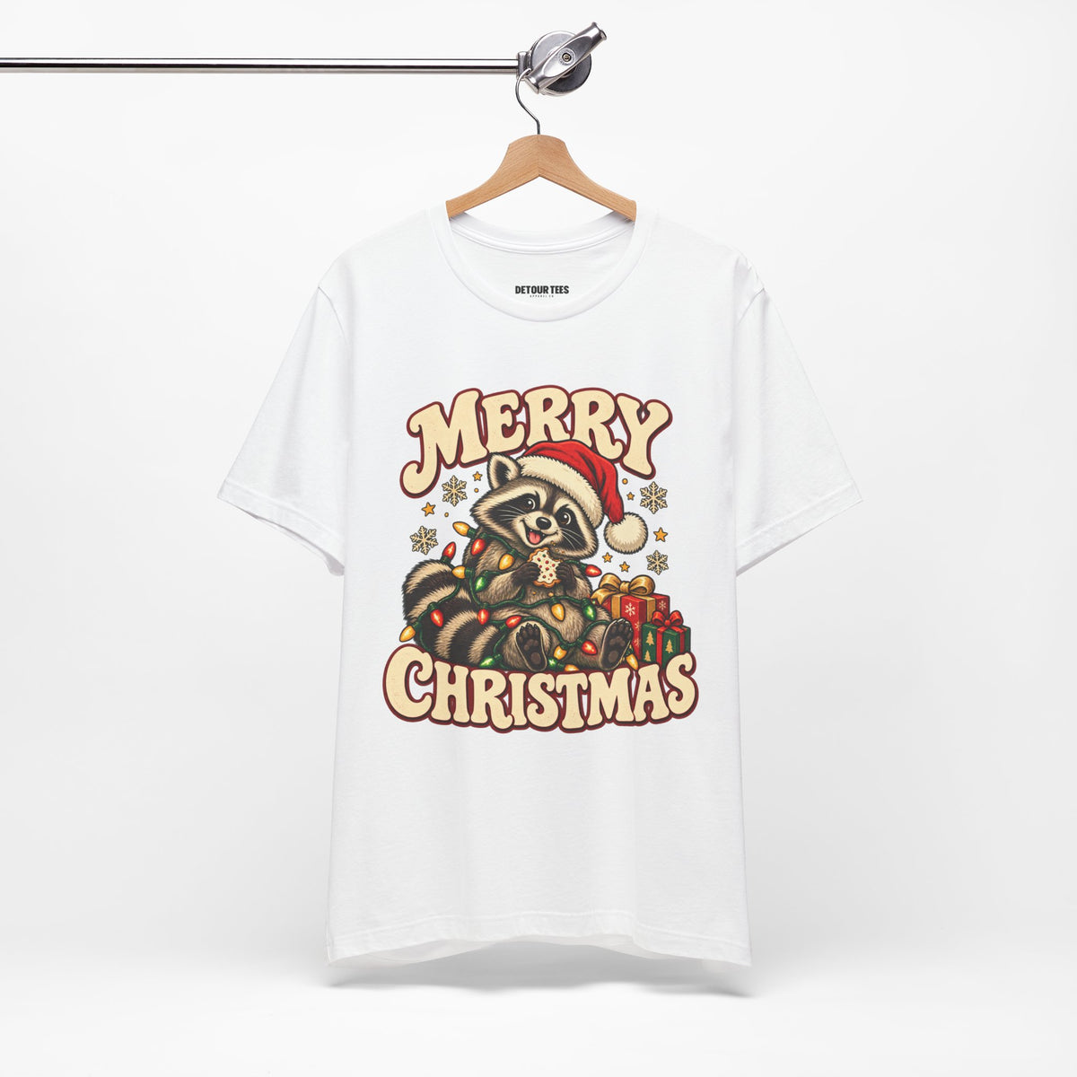 Merry Christmas Raccoon Tee