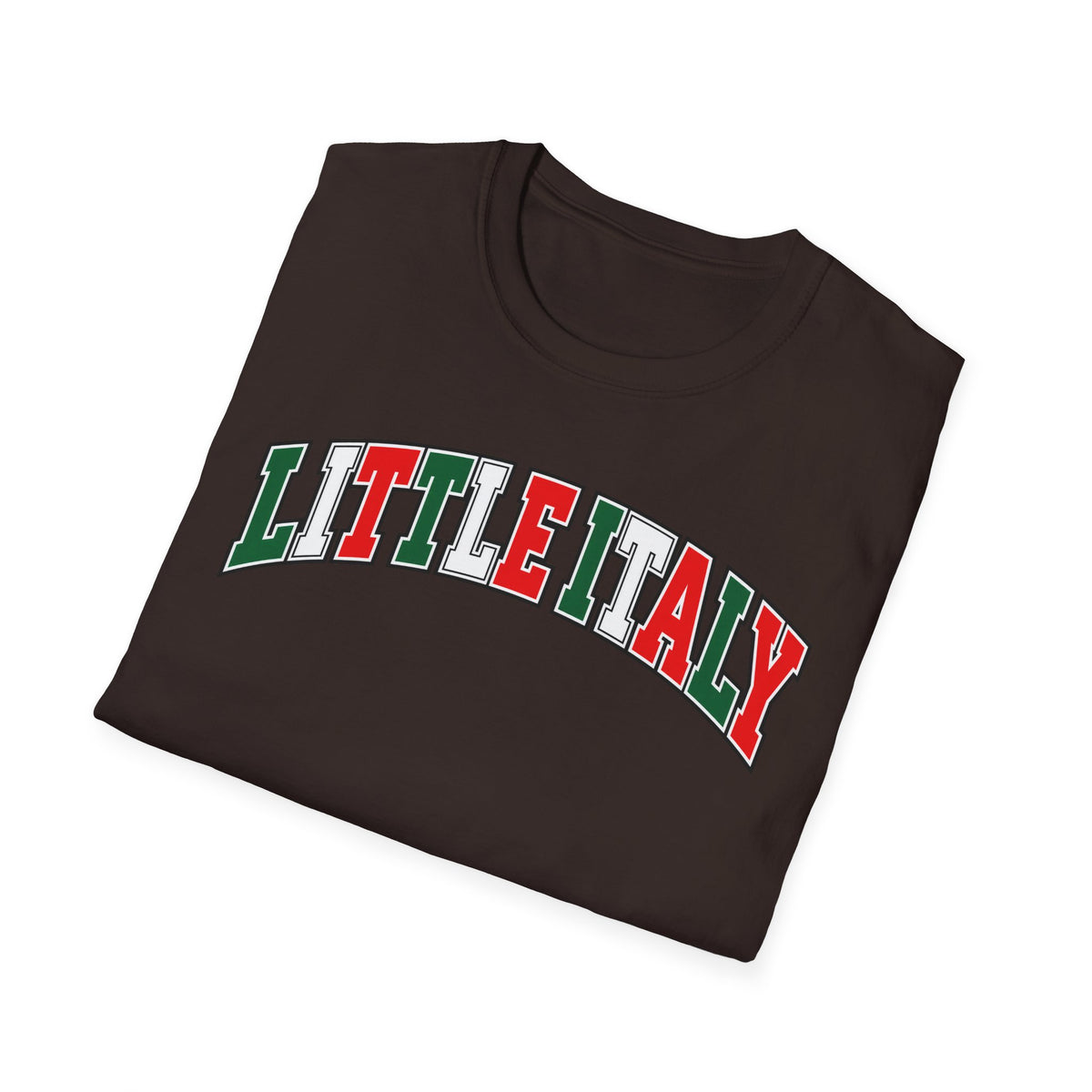 Little Italy T‑Shirt — Italian Flag Arch Graphic Tee