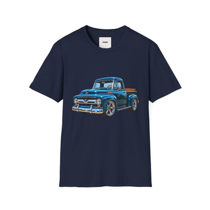 Vintage Blue Pickup T‑Shirt — Classic Retro Truck Graphic Tee