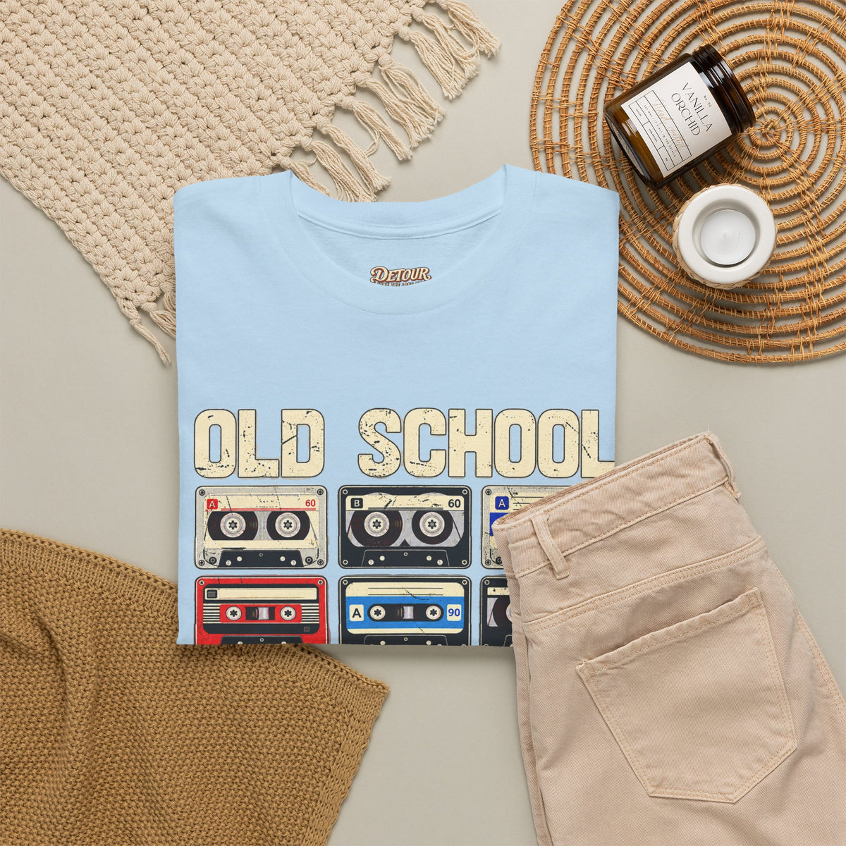 Old School Playlist Cassette Tape T-Shirt