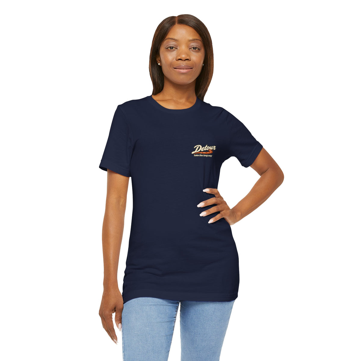 Detour Take the Long Way Road Trip Graphic T-Shirt